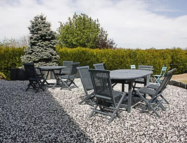 Terrasse de la maison familiale proche du château de Blois
